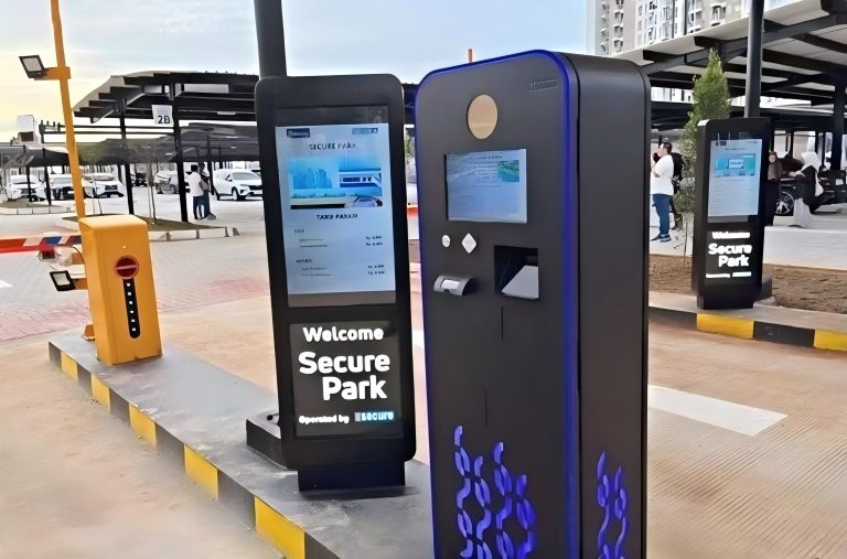 Smart park vehicle access control with LED guidance display